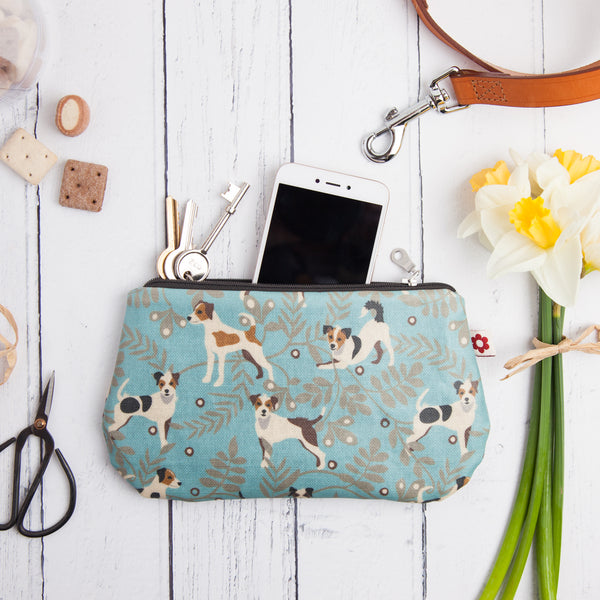 Jack Russell Oilcloth Purse