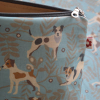 Jack Russell Oilcloth Washbag