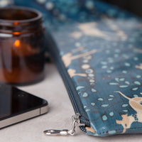 Whippet Oilcloth Zipped Pouch