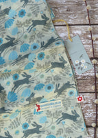 Wild Hare Blue Cotton Scarf by Susie Faulks