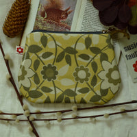 Florence Ochre Oilcloth Vegan Purse by Susie Faulks