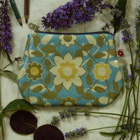 Florence Blue Oilcloth Vegan Purse by Susie Faulks