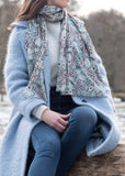 Rowan Bird printed 100% cotton scarf by Susie Faulks