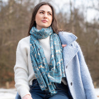 Large Purse & Scarf Bundle - Whippet Green or Blue