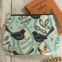 Blackbird small oilcloth purse
