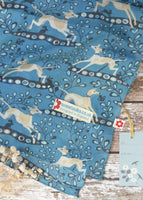 Whippet design 100% cotton scarf