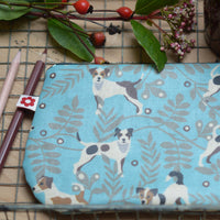 Jack Russell print Small Oilcloth Purse by Susie Faulks