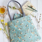 Jack Russell Oilcloth Tote Bag