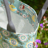Betty Duck Egg vegan oilcloth tote bag by Susie Faulks