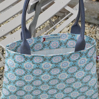 Betty Pink vegan oilcloth tote bag by Susie Faulks
